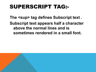 Html introduction | PPT