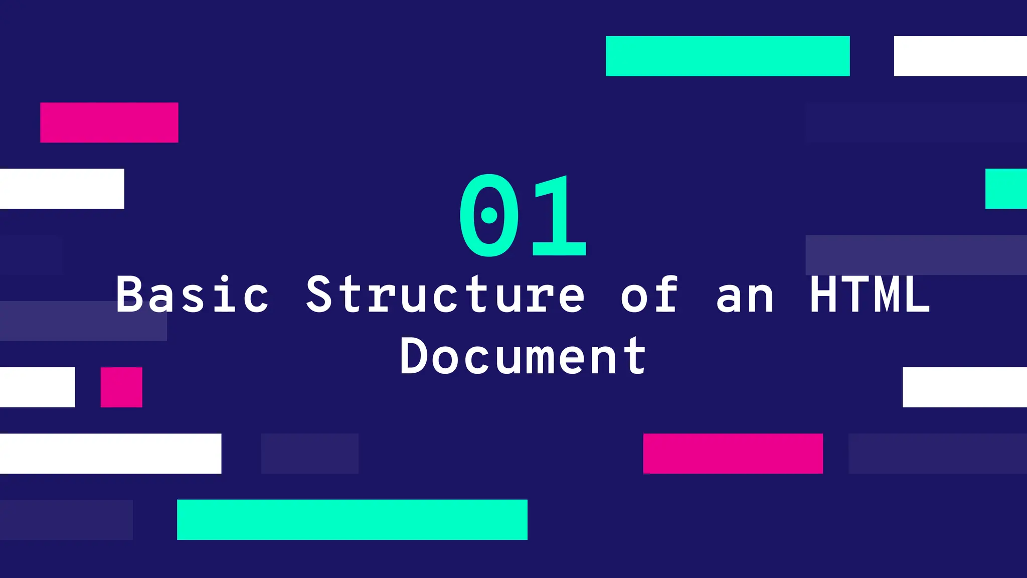 Basic Structure of an HTML Document 01 