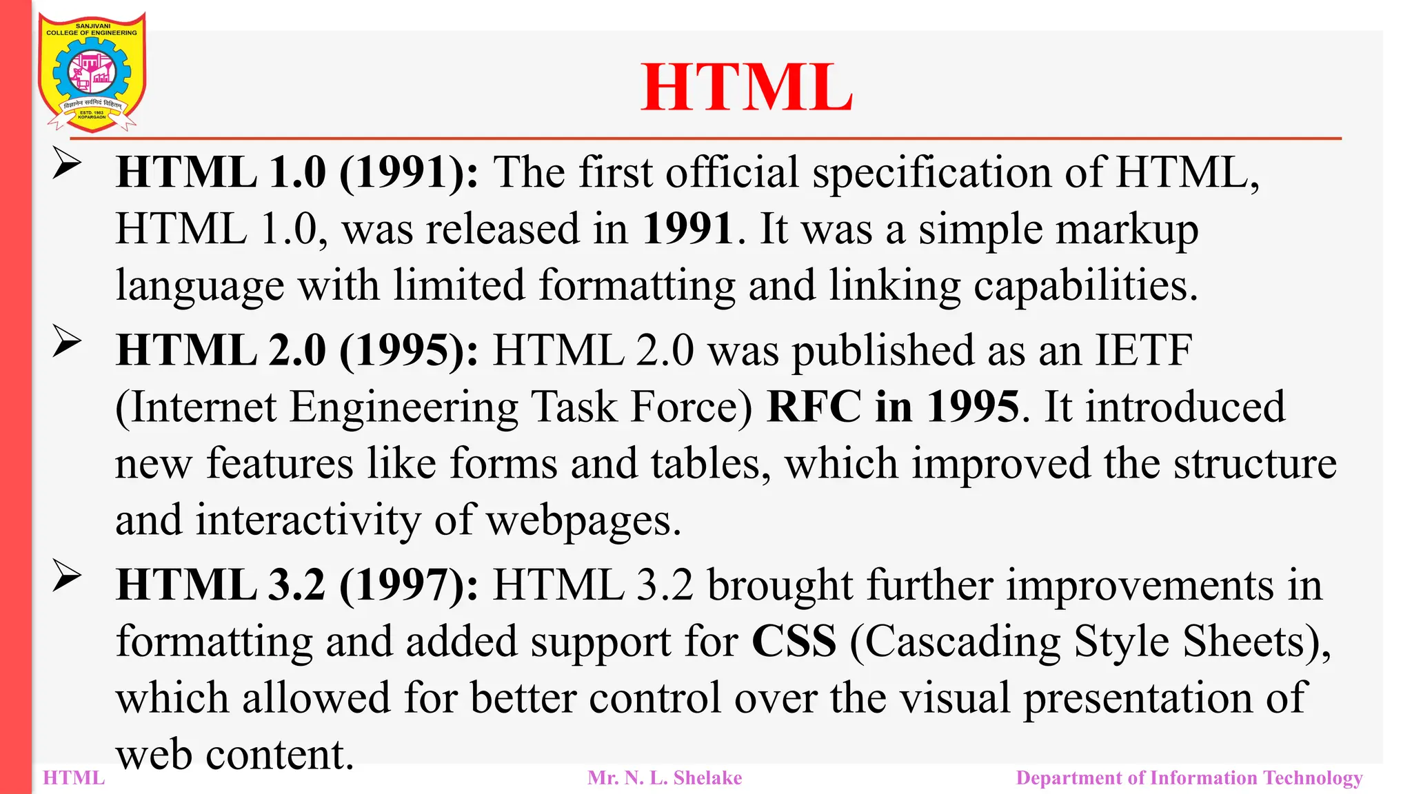Hypertext Markup Language (HTML ) and Cascaded Style Sheet (CSS) | PPTX