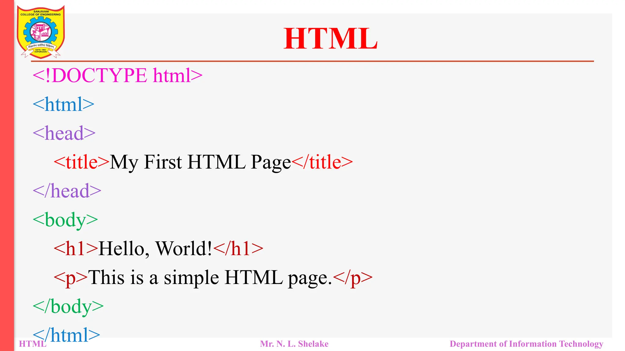 Hypertext Markup Language (HTML ) and Cascaded Style Sheet (CSS) | PPTX