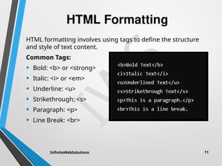 Introduction to HTML: The Building Block of the Web by Infinite Web ...
