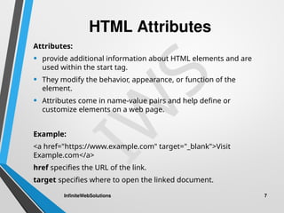 Introduction to HTML: The Building Block of the Web by Infinite Web ...