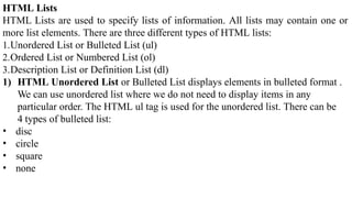 Note of Hyper Text Markup Language (HTML).pptx