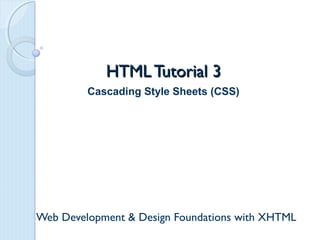 Cascading Style Sheets (CSS) help | PPT