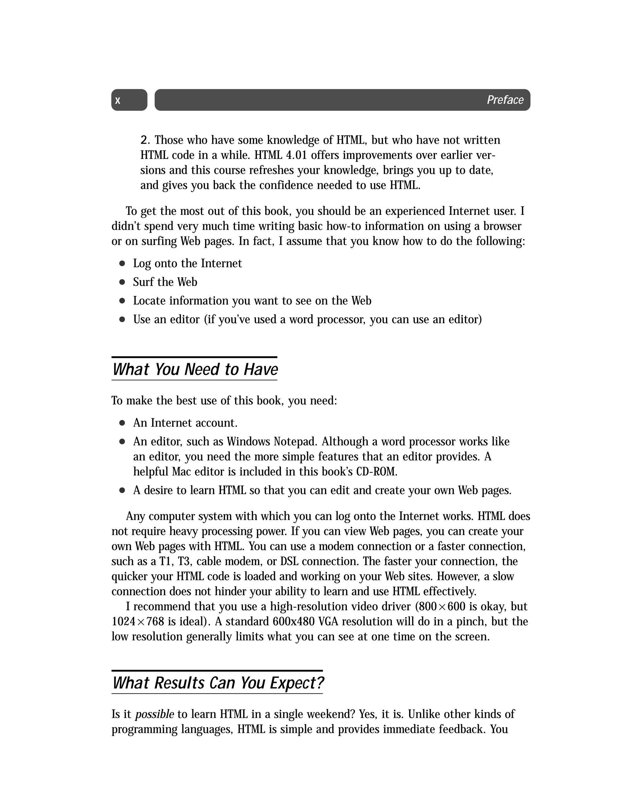 Html 4 01 Weekend Crash Course (2000) 0764547461