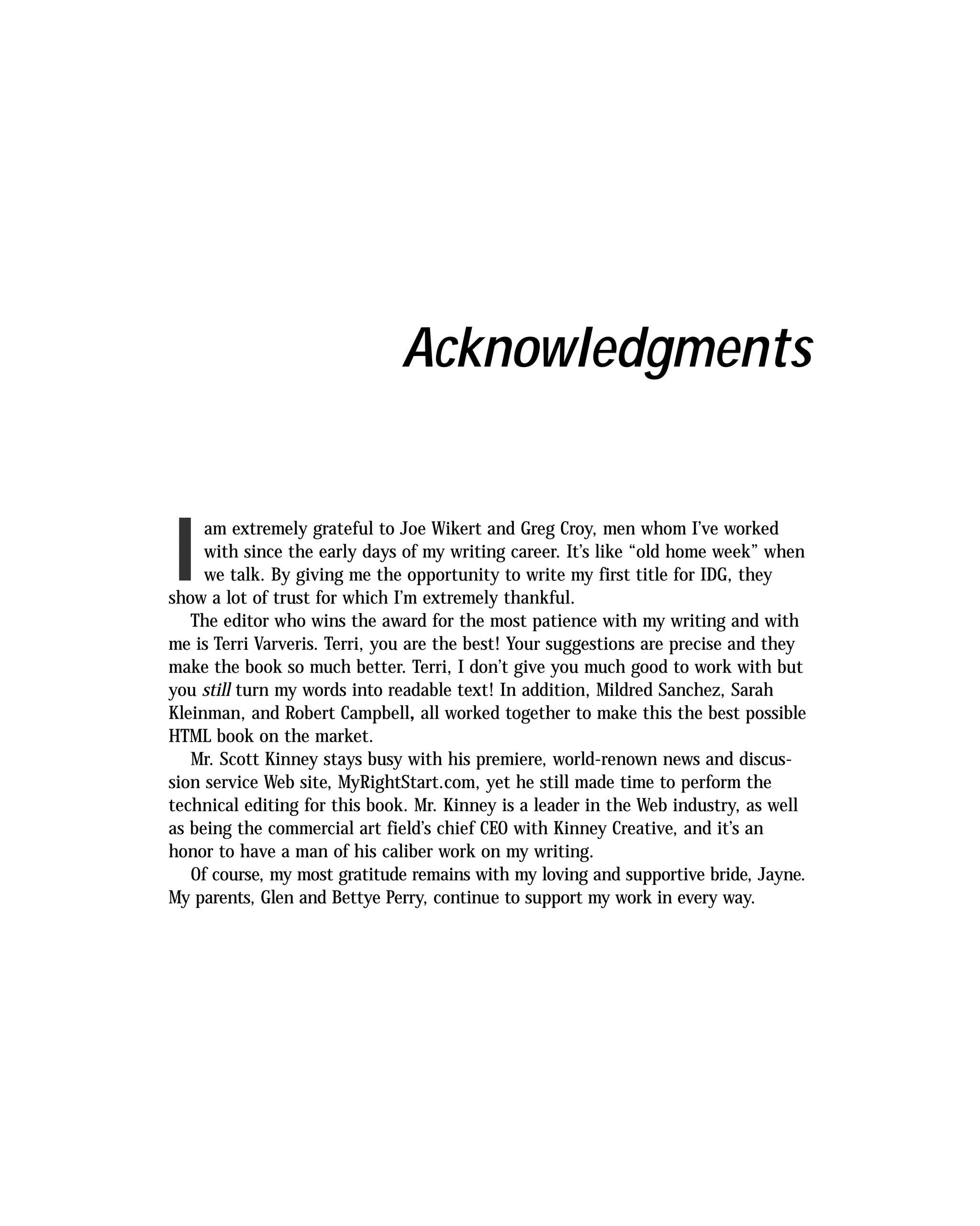 Html 4 01 Weekend Crash Course (2000) 0764547461