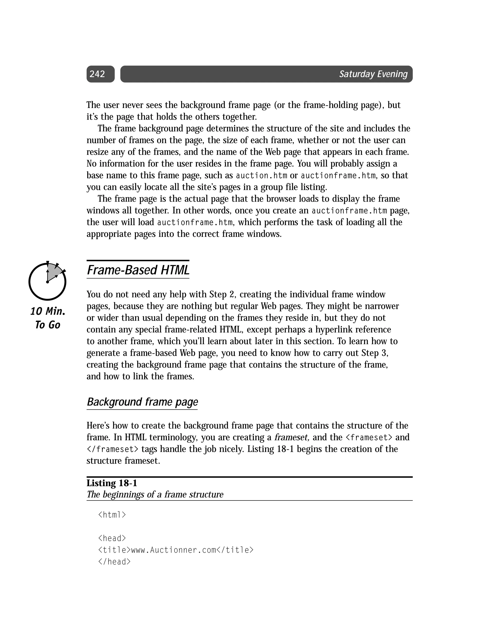 Html 4 01 Weekend Crash Course (2000) 0764547461