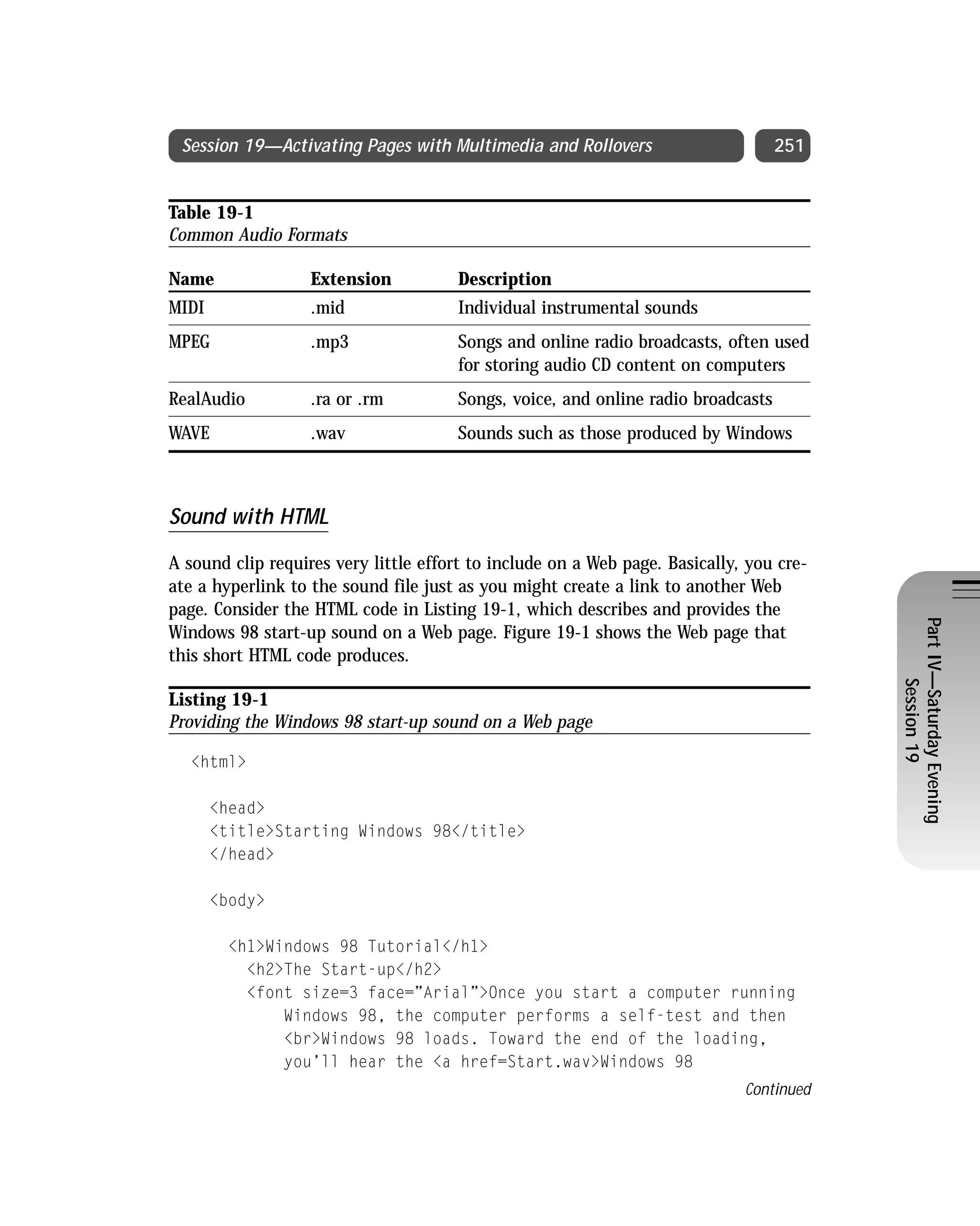 Html 4 01 Weekend Crash Course (2000) 0764547461