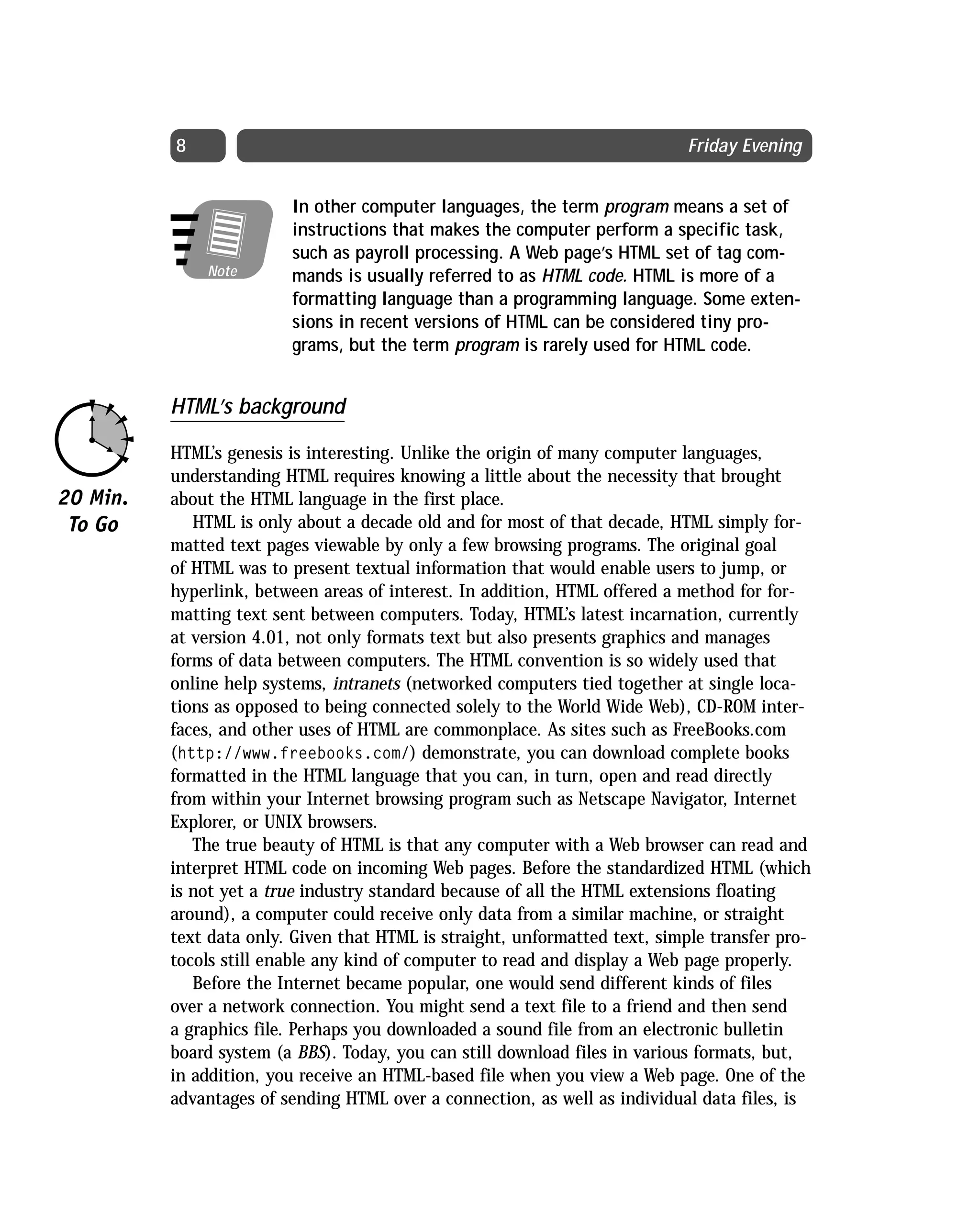 Html 4 01 Weekend Crash Course (2000) 0764547461