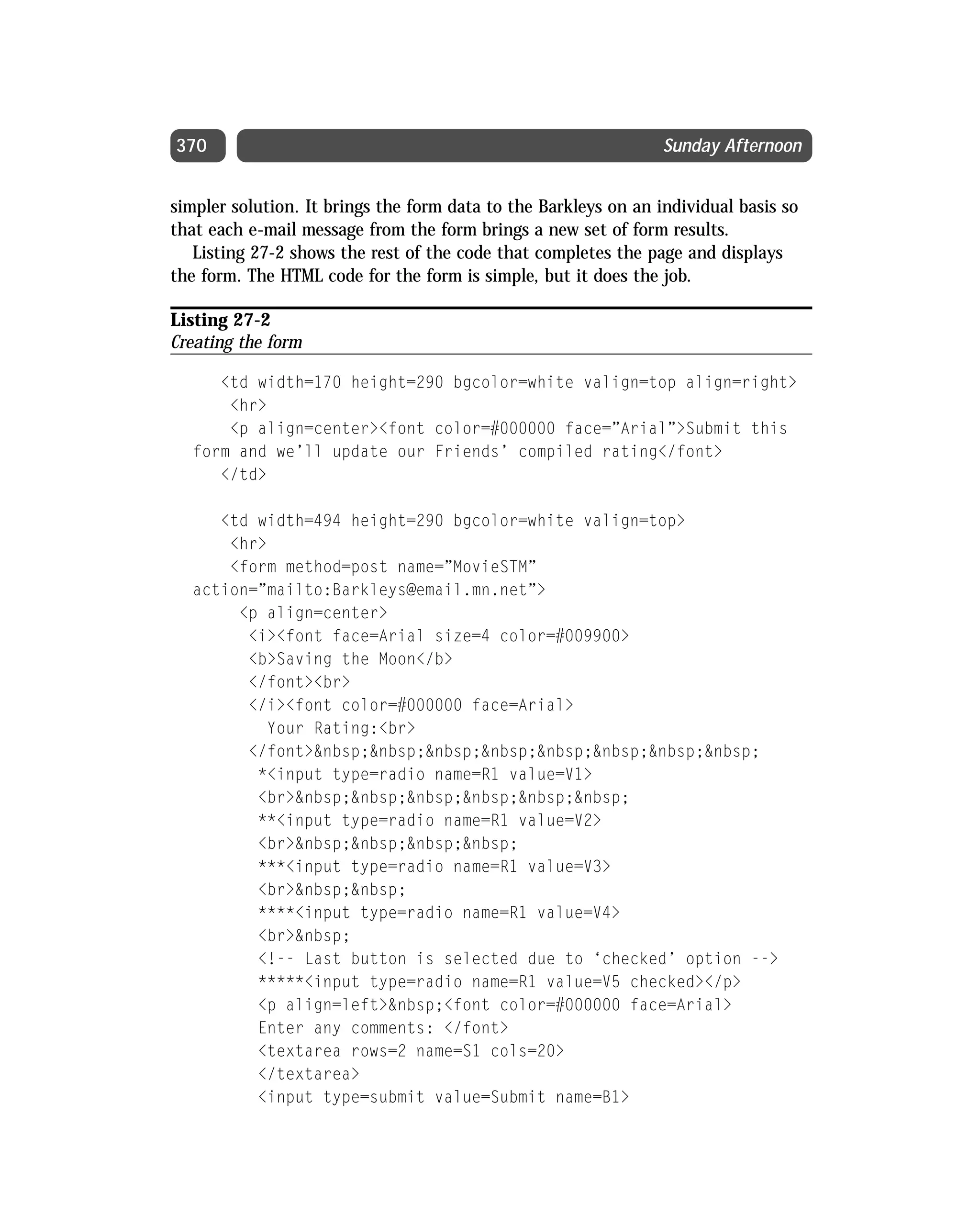 Html 4 01 Weekend Crash Course (2000) 0764547461