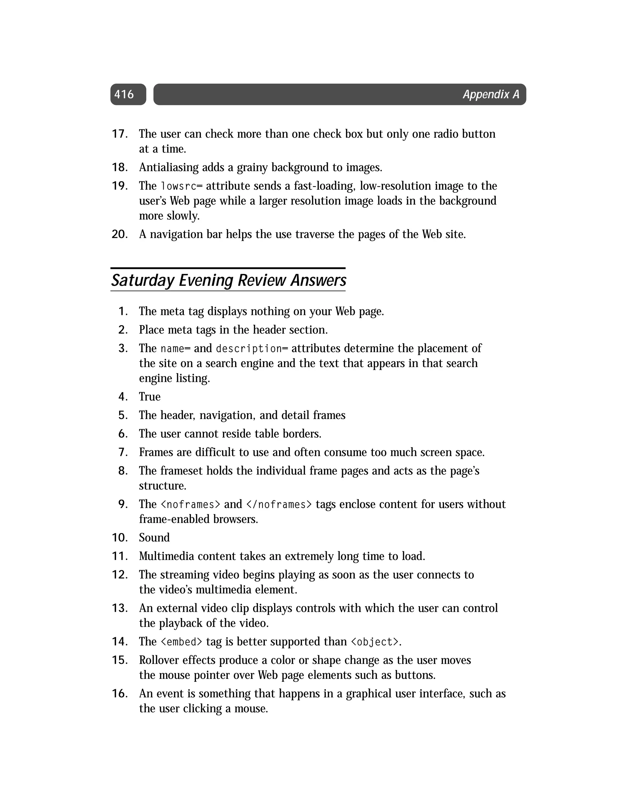 Html 4 01 Weekend Crash Course (2000) 0764547461