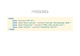 metadata
 