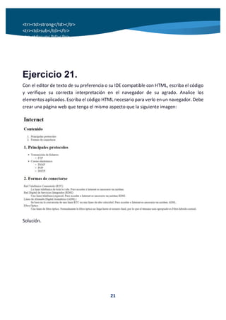 Ejercicios HTML 5