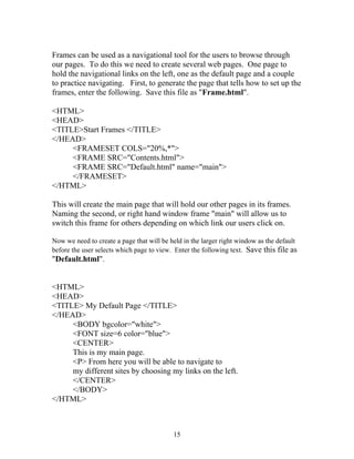 Html advanced-reference-guide for creating web forms | PDF