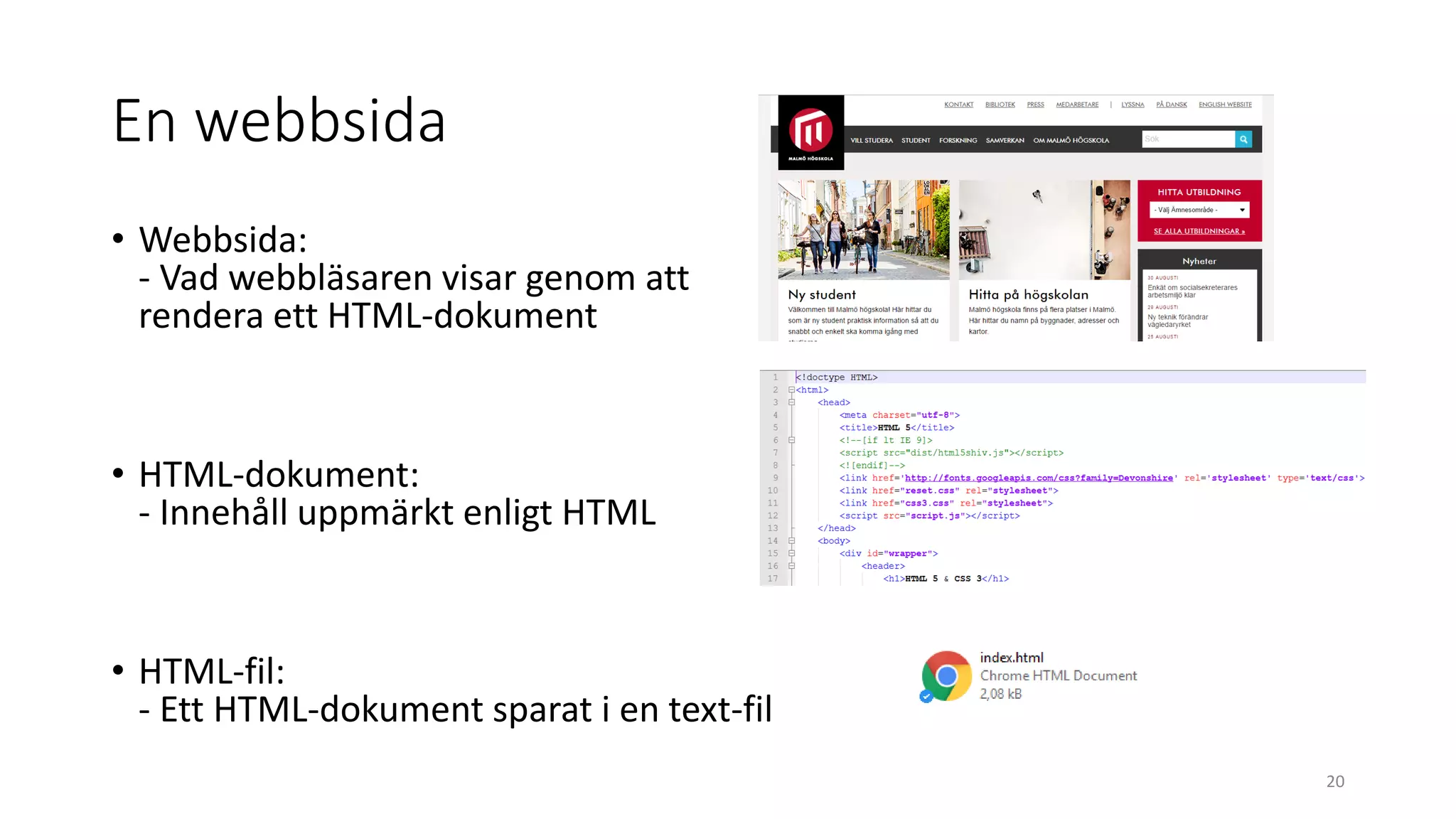 VT2019 - DA355A - Intro HTML & CSS | PPT | Free Download