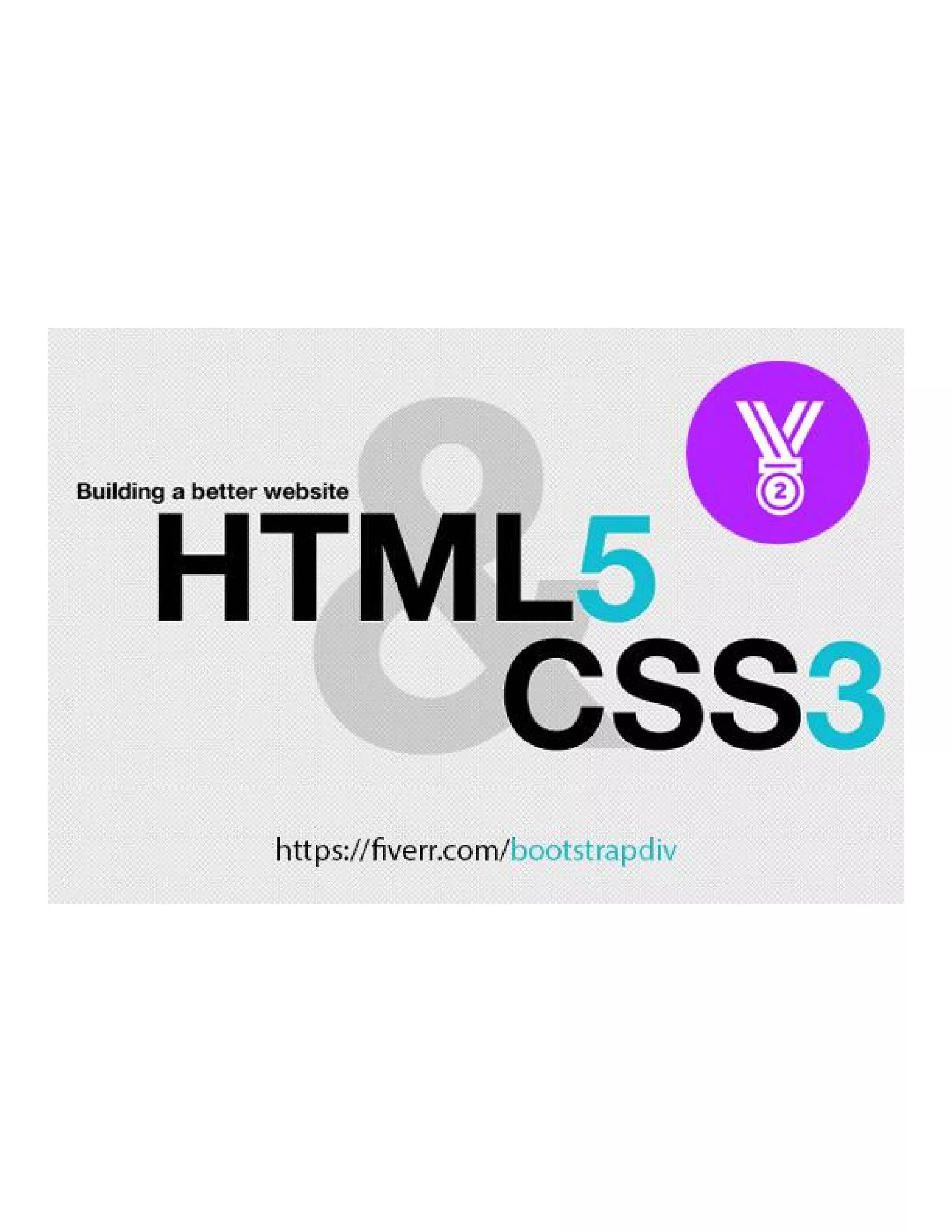 I will to html css work | PDF | Web Design and HTML | Internet