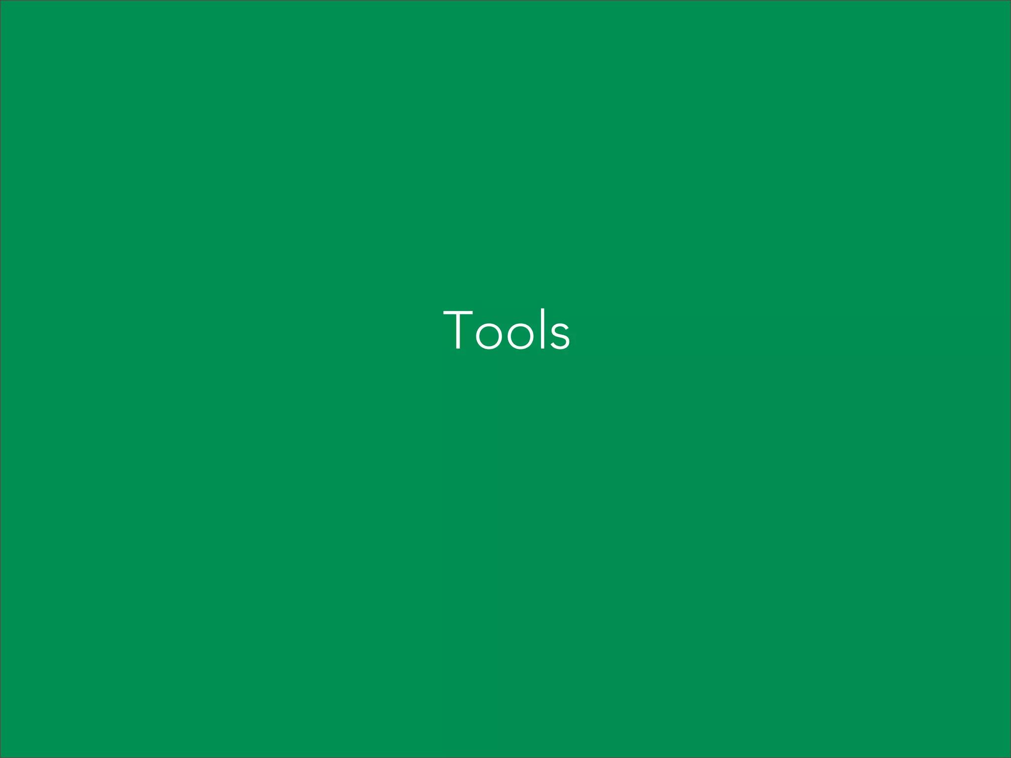Tools

 