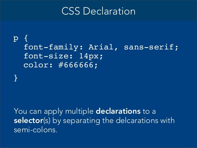 A Css Declaration Is Defined By Property And Value A Css Declaration Is Defined By Property And Value