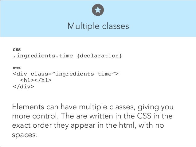 Css multiple classes selector
