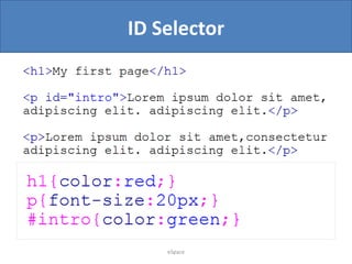 ID Selector

eSpace

 