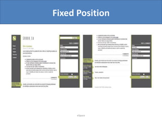 Fixed Position

eSpace

 
