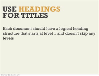 HTML/CSS tips to improve the accessibility of your websites Slide 154