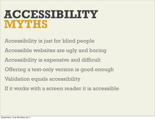 HTML/CSS tips to improve the accessibility of your websites Slide 9