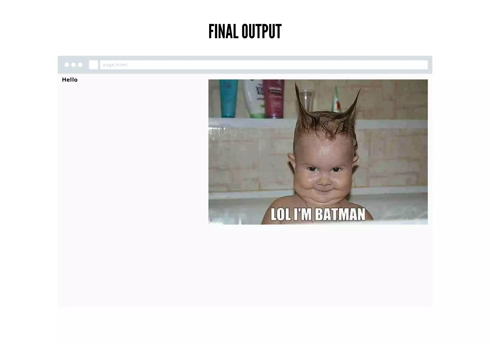 FINAL OUTPUT
 