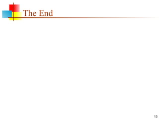 13
The End
 