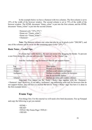 Introduction to Html | PDF
