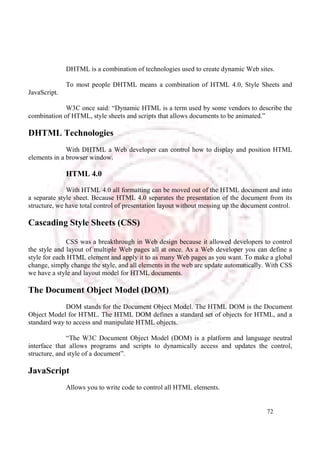 Introduction to Html | PDF