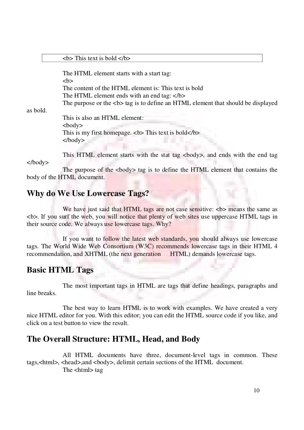 Introduction to Html