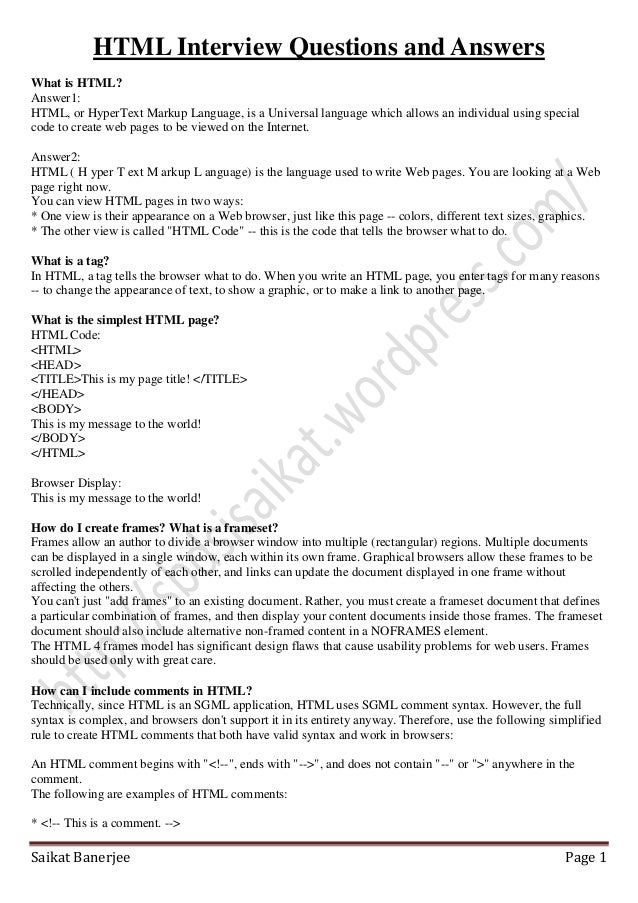 Html interview-questions-and-answers