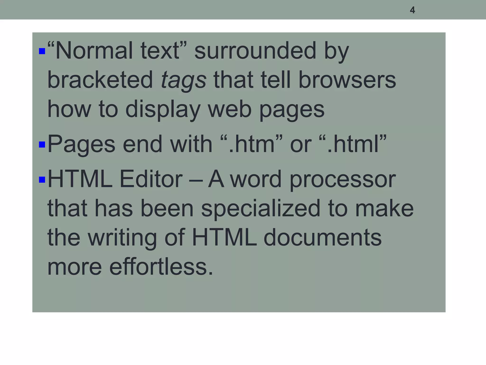 Html introduction | PPT
