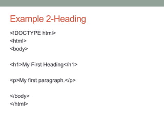 Html introduction | PPT