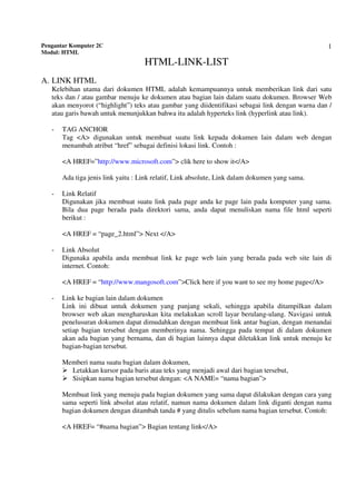 Html link list | PDF