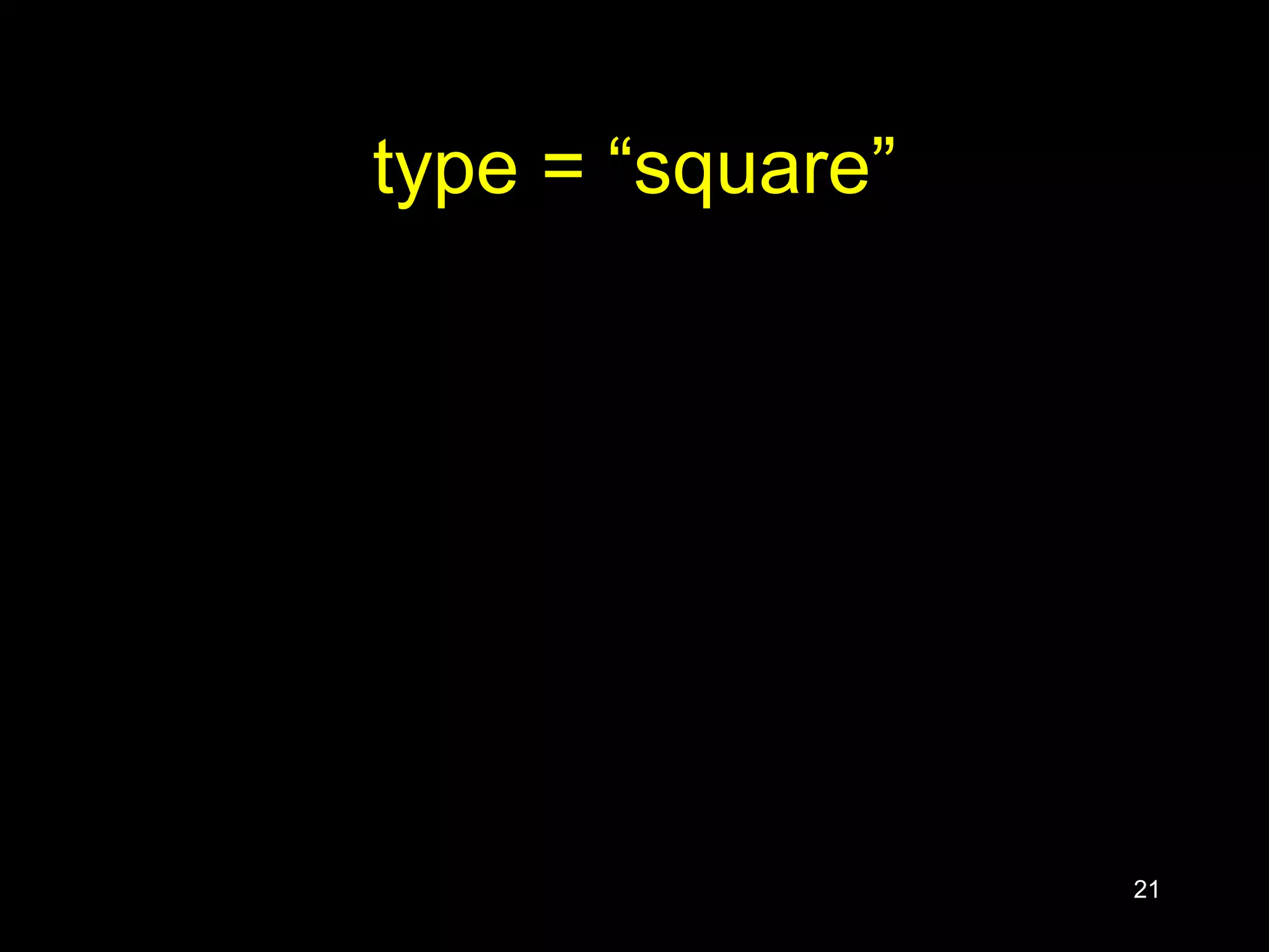 21
type = “square”
 