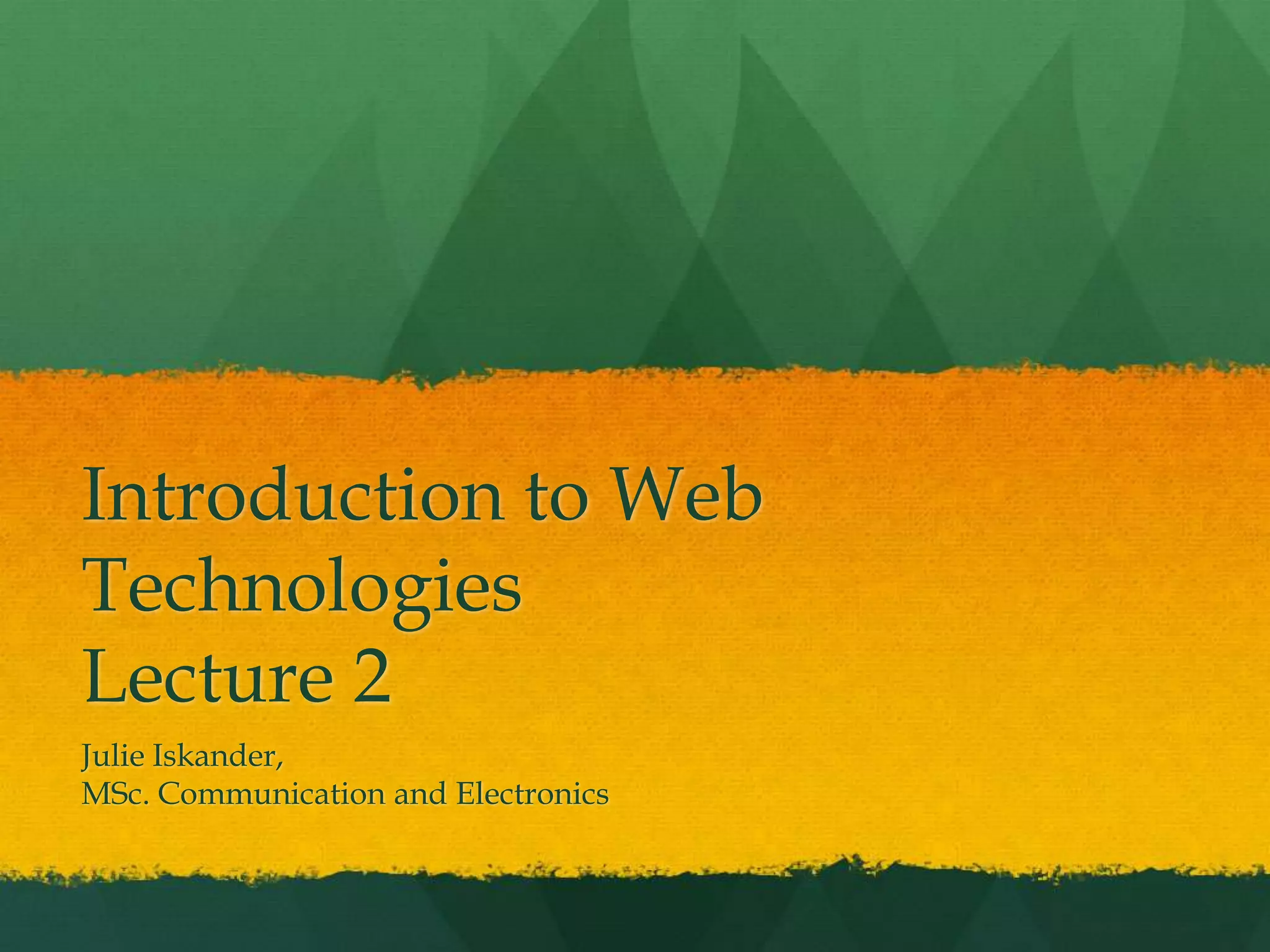 HTML and CSS part 2 | PPT