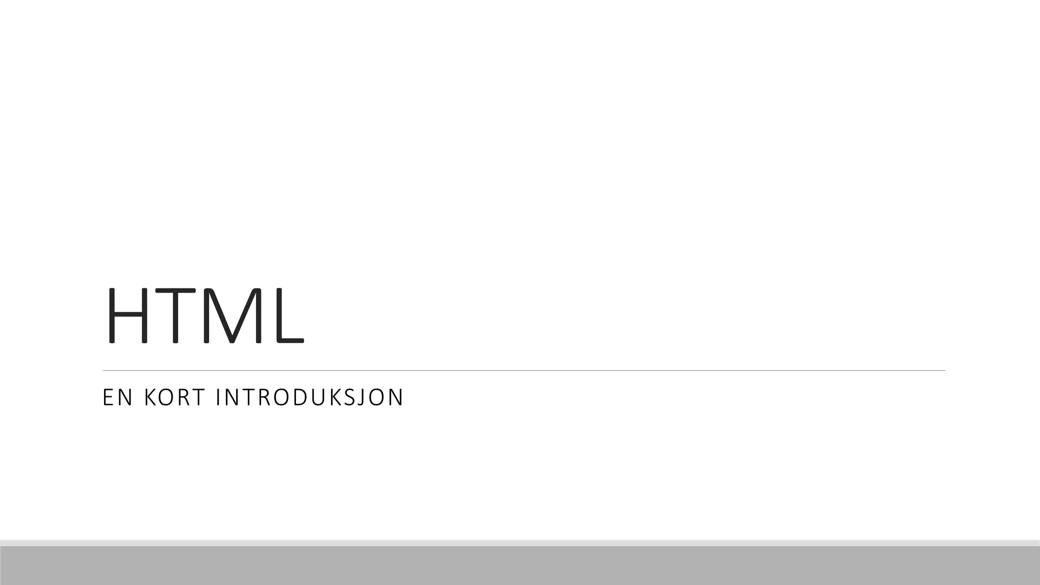 Html - powerpoint | PPT