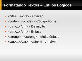 Html   Primeira Parte Alberane