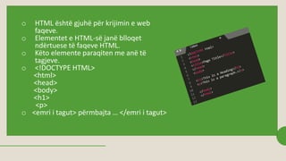 Html tabelat | PPTX