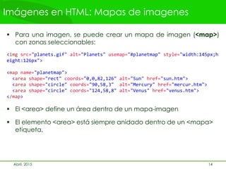 Html - Tema 2: Enlaces, Imágenes y Listas | PDF