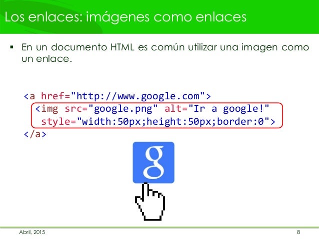 Enlace a imágen HTML /