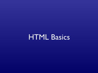 HTML Basics 
