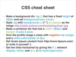HTML(5) and CSS(3) for beginners - I