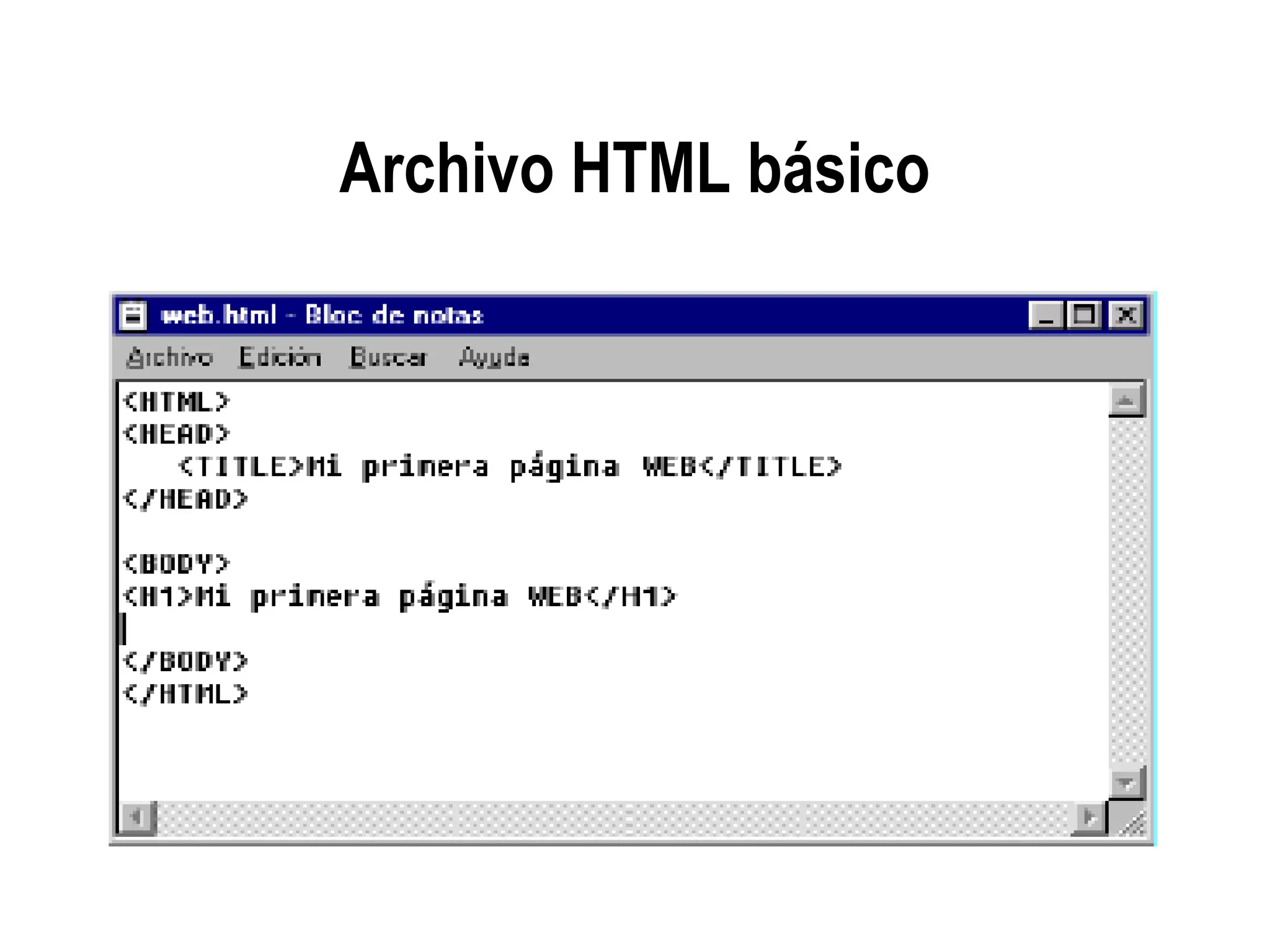 Archivo HTML básico
 