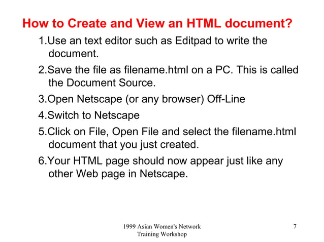 Html 1 | PPT