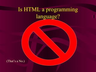 Basics of Html | PPT