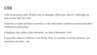 cours de HTML et Javascript : Programmation Web | PDF