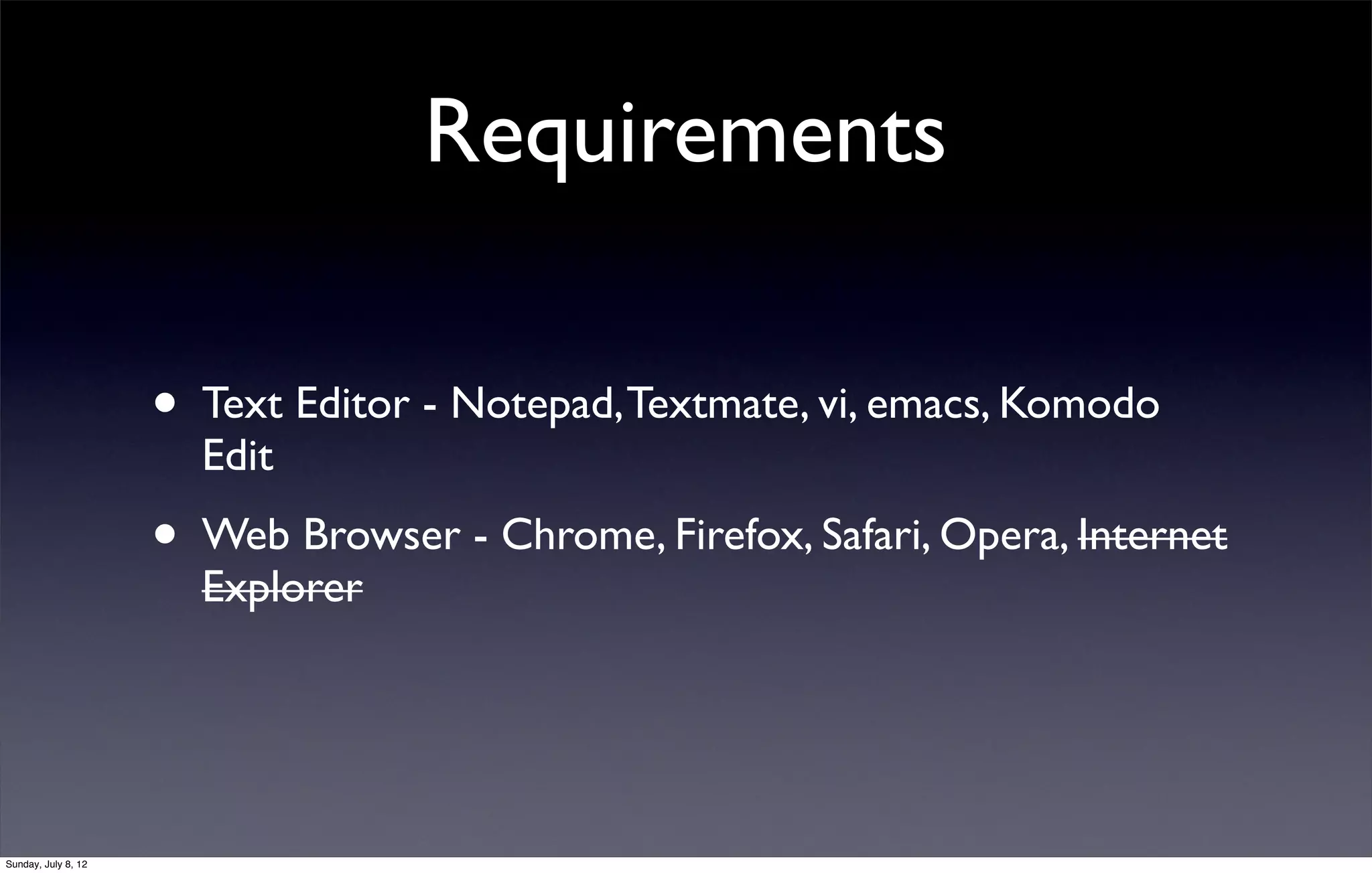 Intro to HTML5 & CSS3 | PPT